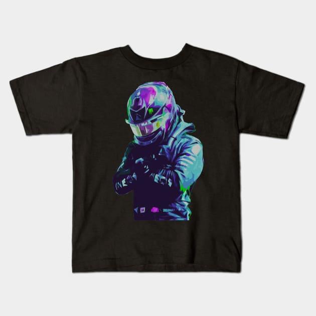 Lewis Hamilton F1 Black Panther Kids T-Shirt by VictorVV